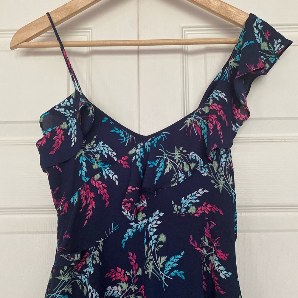 {Likely} Ophelia Floral Asymmetrical Ruffle Dress in Blue - Women's 00 - NWT - Picture 6 of 11